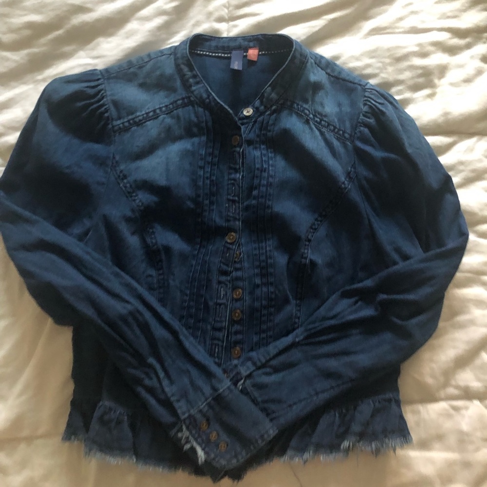 Anthropologie Pilcto denim top